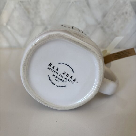 Rae Dunn Chirp White Mug with Yellow Chick Mug Charm New - Picture 7 of 9